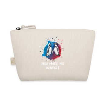 You Make Me Waddle – Cute Penguin Love Shirt - Bio-Täschchen - Natur - Vorne