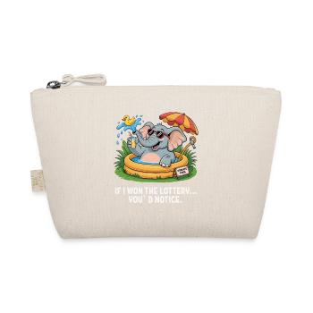 Funny If I Won The Lottery You'd Notice Yacht boat - Organic Pouch - nature - Front