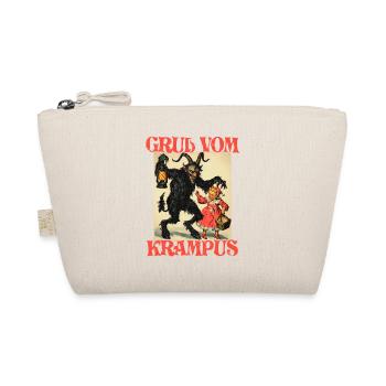 KRAMPUS NIKOLAUS NIKOLO KRAMPUSTAG WEIHNACHTEN - Bio-Täschchen - Natur - Vorne