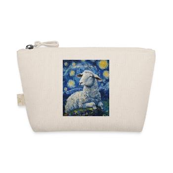 Sheep Van Gogh Style Starry Night - Organic Pouch - nature - Front