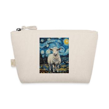 Sheep Van Gogh Style Starry Night - Organic Pouch - nature - Front