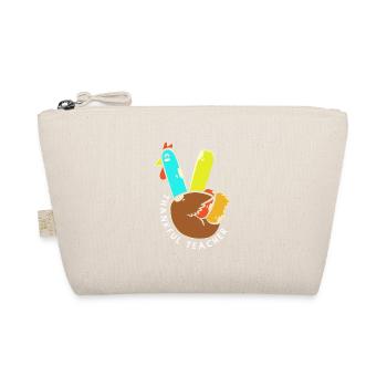 Thanksgiving Lehrerin Lehrer - Bio-Täschchen - Natur - Vorne