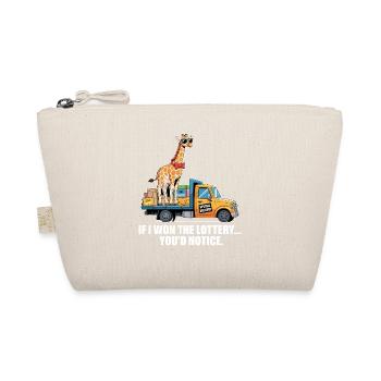 Funny If I Won The Lottery You'd Notice Yacht boat - Organic Pouch - nature - Front