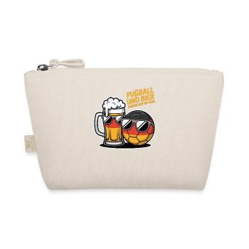 Football and Beer – Germany Fan Saying - Organic Pouch - nature - Front