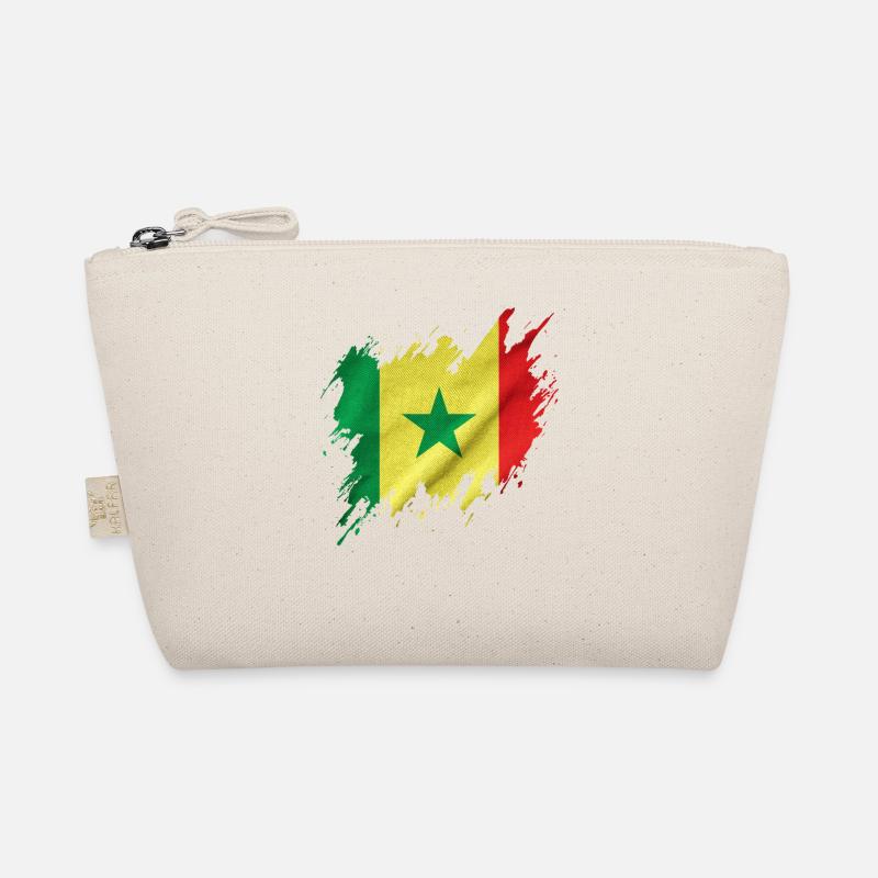 Senegal flag, torn style Organic Pouch