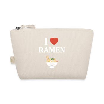 I Love Ramen Heart Bowl Illustrated - Organic Pouch - nature - Front