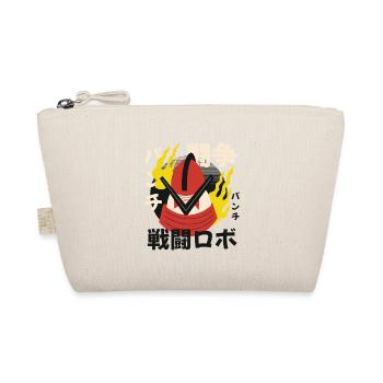 Flammenhelm Krieger Japanischer Stil - Bio-Täschchen - Natur - Vorne