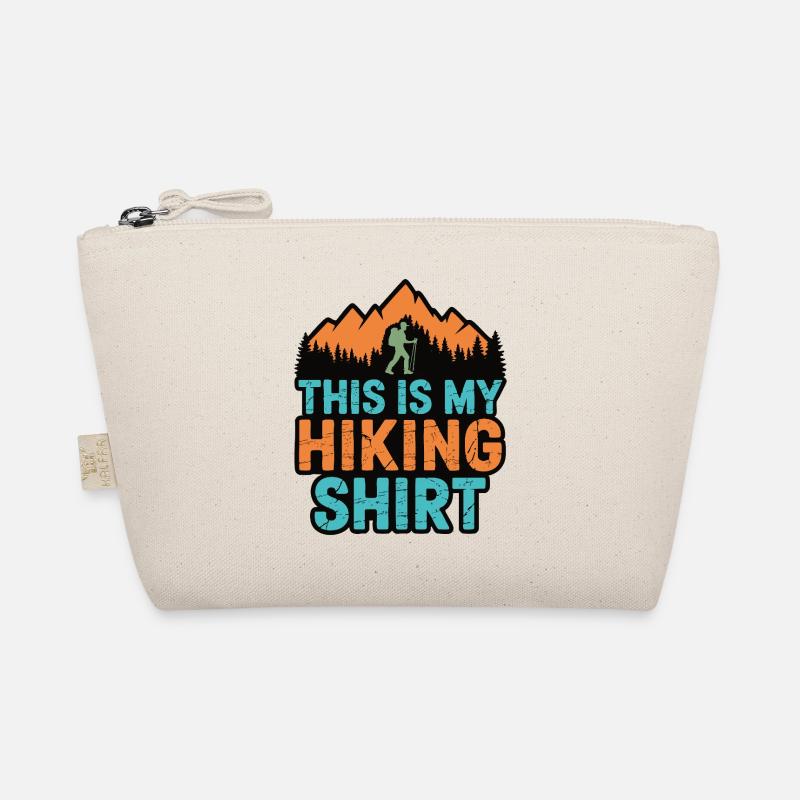 Hiking - Berge & Wanderer Vintage Design Bio-Täschchen