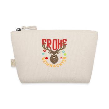 Renne de Noël avec chapeau de Père Noël - Trousse biologique - nature - Devant
