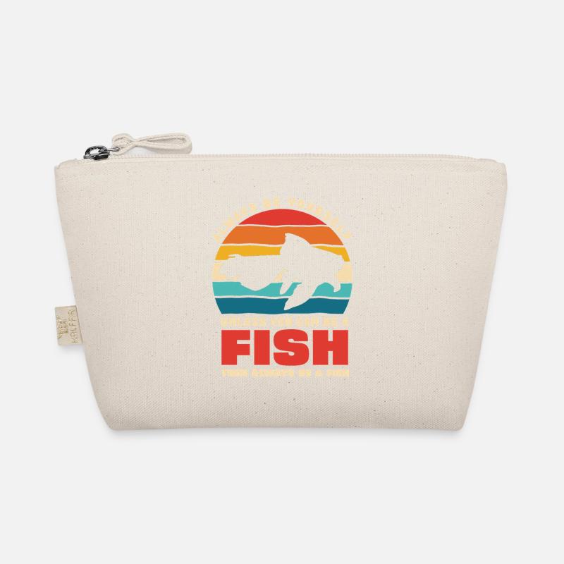 Fish Be Yourself Retro Sunset Organic Pouch