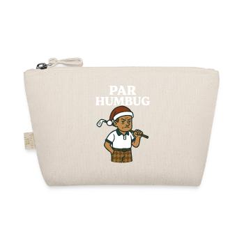 von Humbug Funny Golf Santa Claus Weihnachten - Bio-Täschchen - Natur - Vorne