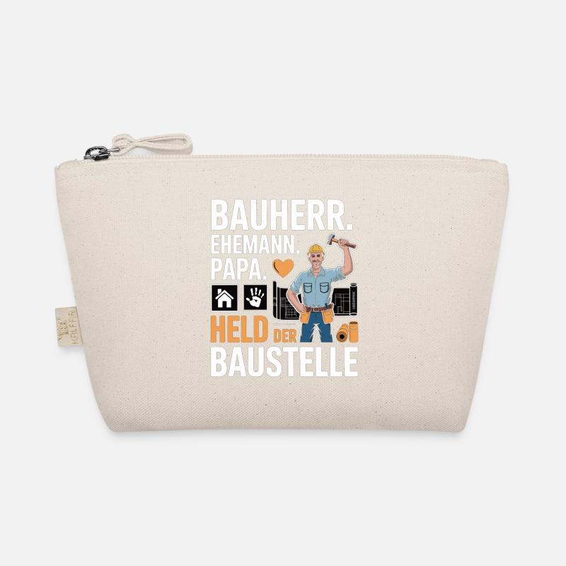 Held der Baustelle – Papa, Ehemann & Bauherr Bio-Täschchen