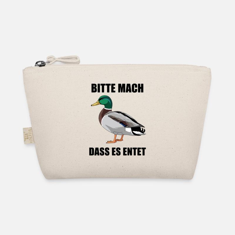 Duck Please Make It Duck Saying Funny Ducks - Organic Pouch - nature