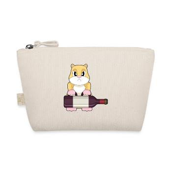 Hamster Bottle of Red Wine - Organic Pouch - nature - Front