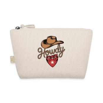 Howdy Cowboy - Western Rope Design - Bio-Täschchen - Natur - Vorne