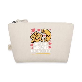 Mac & Cheese Liebhaberin - Kawaii Design - Bio-Täschchen - Natur - Vorne