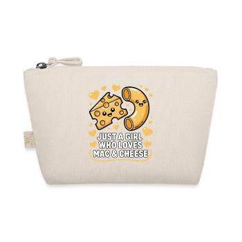 Mac & Cheese Liebhaberin - Kawaii Design - Bio-Täschchen - Natur - Vorne