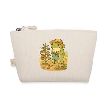Frosch im Garten – Frogcore Cottage - Bio-Täschchen - Natur - Vorne