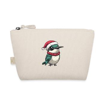 Hummingbird Bird Christmas - Organic Pouch - nature - Front