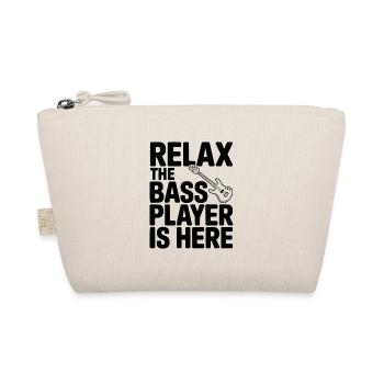 Relax the Bass Player is Here - Organic Pouch - nature - Front