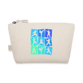 Taekwondo Karate Martial Arts Men Kids Boys - Organic Pouch - nature - Front
