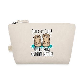 Cute Otter Friends, Otter from another mother - Organic Pouch - nature - Front