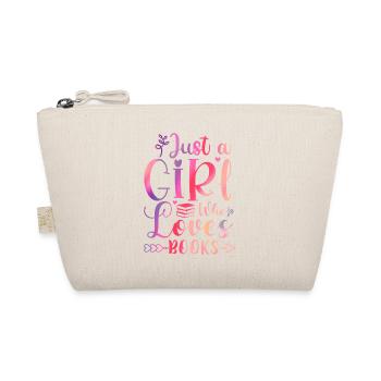 Just a girl who loves books - Bio-Täschchen - Natur - Vorne