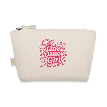 Line Dance Girl - Dance with Heart - Music Gift - Organic Pouch - nature - Front