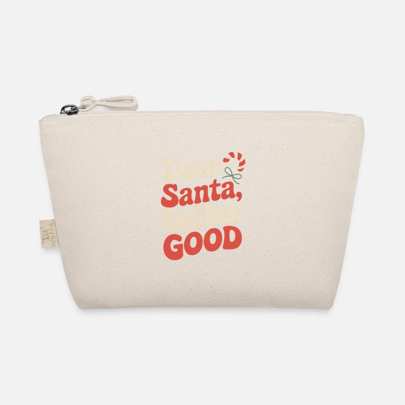 Dear Santa, Define Good – Weihnachtshumor Bio-Täschchen