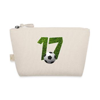 NR. 17 NUMMER 17 FUßBALL 17. GEBURTSTAG - Bio-Täschchen - Natur - Vorne