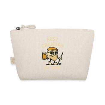Best Grandpa By Par Funny Golf Father's Day Lover - Organic Pouch - nature - Front