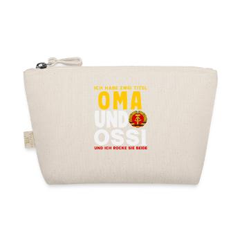 Oma Ossi Spruch Rocke Beide DDR Stolz - Bio-Täschchen - Natur - Vorne