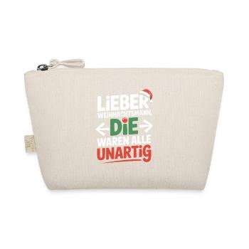 Dear Santa Claus naughty all - Organic Pouch - nature - Front