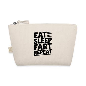 Eat Sleep Fart Repeat - Organic Pouch - nature - Front