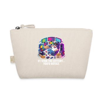 Funny If I Won The Lottery You'd Notice Yacht boat - Organic Pouch - nature - Front