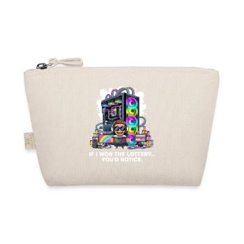 Funny If I Won The Lottery You'd Notice Yacht boat - Organic Pouch - nature - Front