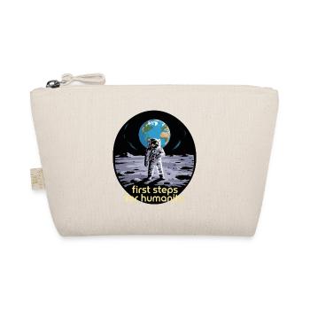 First Steps for Humanity Astronaut Moon - Organic Pouch - nature - Front