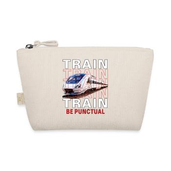 ZUG TRAIN BE PUNCTUAL - Bio-Täschchen - Natur - Vorne