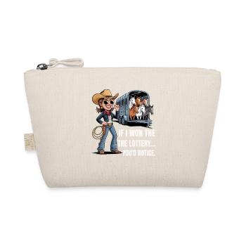 Funny If I Won The Lottery You'd Notice Yacht boat - Organic Pouch - nature - Front