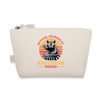 Funny Raccoon - Organic Pouch - nature - Front