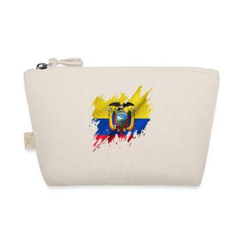Flag of Ecuador, torn style - Organic Pouch - nature - Front