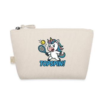 Topspin! Unicorn Tennis Humor Power - Organic Pouch - nature - Front