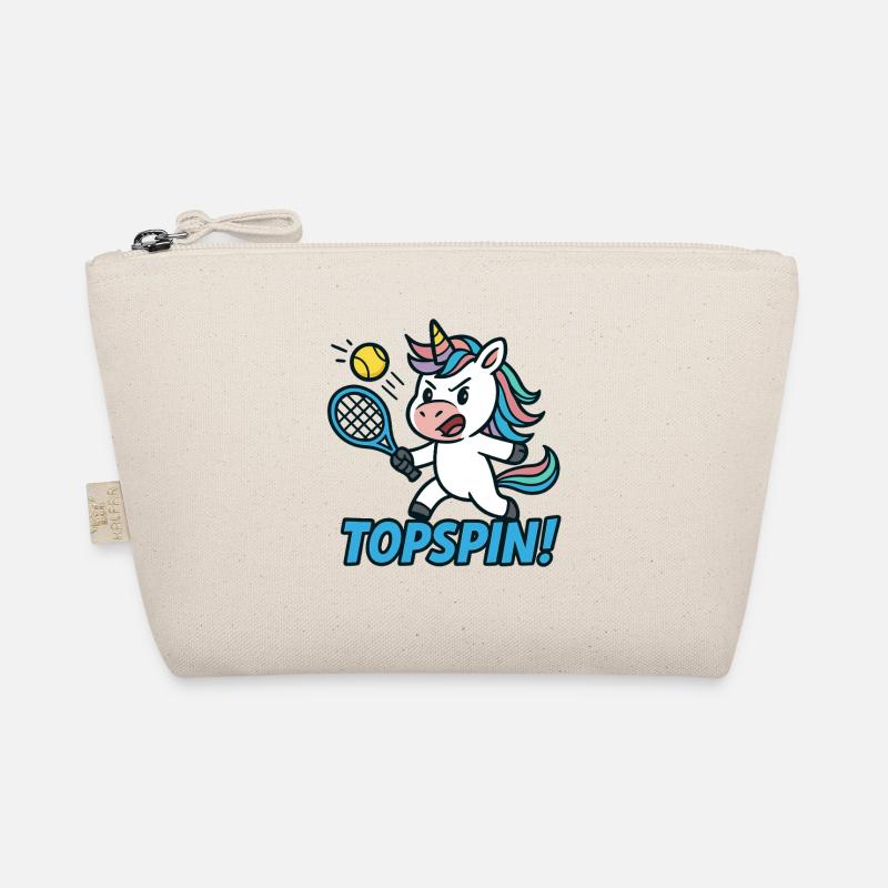 Topspin! Einhorn Tennis Humor Power Bio-Täschchen