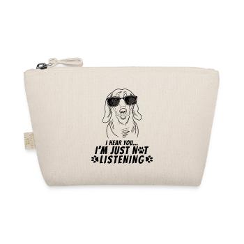Dachshund Funny Dog Dad Moments Funny Weiner Dog - Organic Pouch - nature - Front