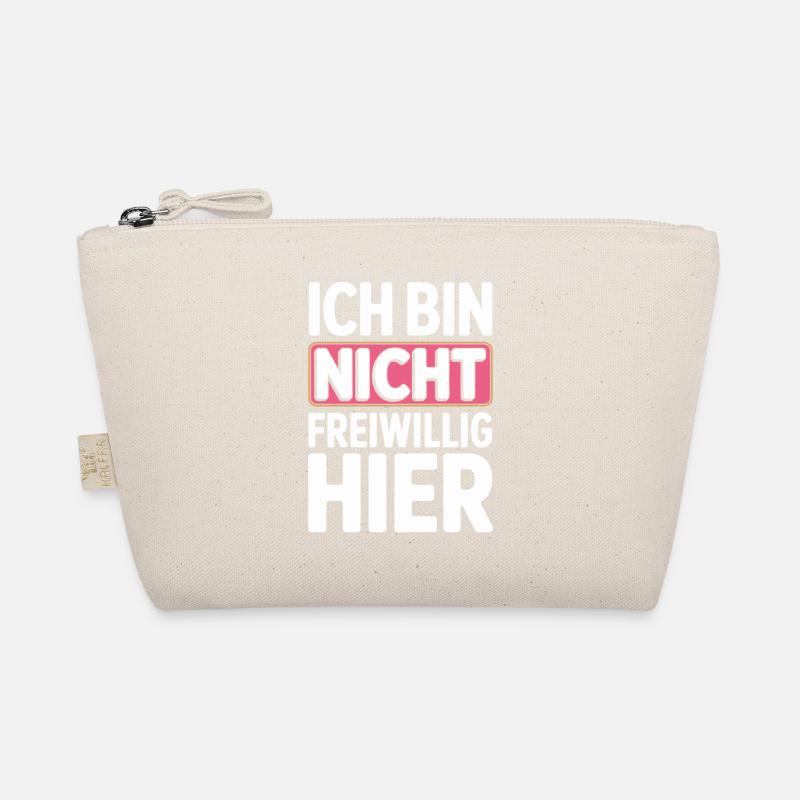 I'm Not Here Voluntarily Anti Smalltalk Office Organic Pouch
