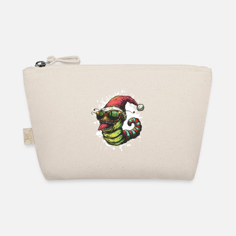 Wurm Weihnachten Lustig Bio-Täschchen