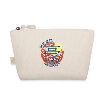 Japan Hero since November 2007 Birthday Gift - Organic Pouch - nature - Front