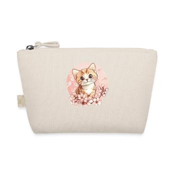 Kittens in the cherry blossom circle - Organic Pouch - nature - Front