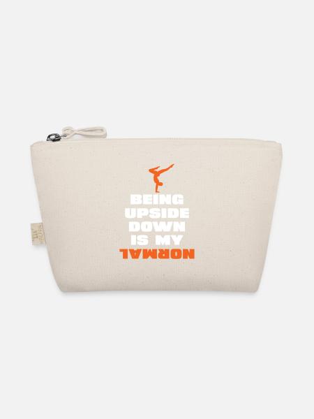 Upside down is my normal - Organic Pouch - nature