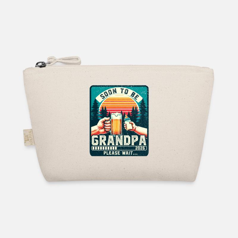 Grandpa-to-be loading future grandfather 2026 Organic Pouch